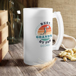 Personalised Retro Best Grandpa By Par Fathers Day Frosted Glass Beer Mug<br><div class="desc">Retro Best Grandpa By Par design you can customise for the recipient of this cute golf theme design. Perfect gift for Father's Day or grandfather's birthday. 

The text "GRANDPA" can be customised with any dad moniker by clicking the "Personalise" button above</div>