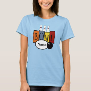 Personalised Retro Bowling Tee