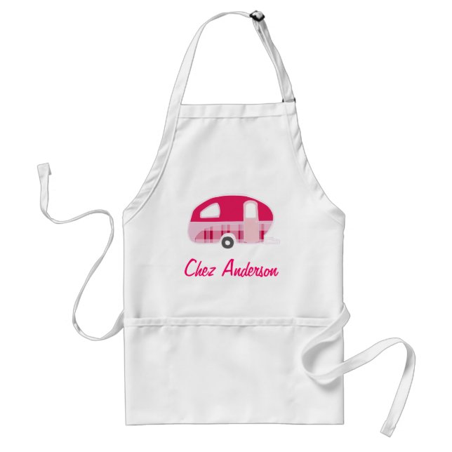 Personalised Retro Caravan Aprons (Front)