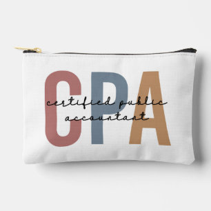 Personalised Retro CPA Certified Public Accountant Accessory Pouch