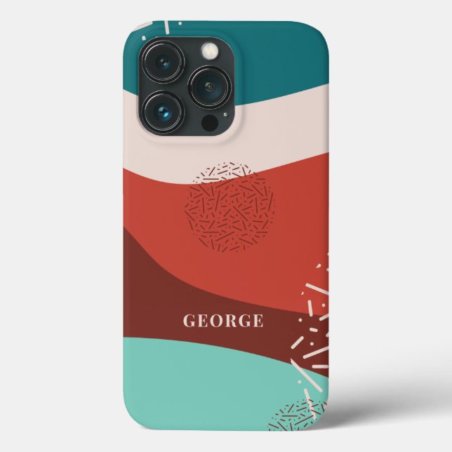 Personalised Retro Dad Birthday Name Monogram Case-Mate iPhone Case (Back)