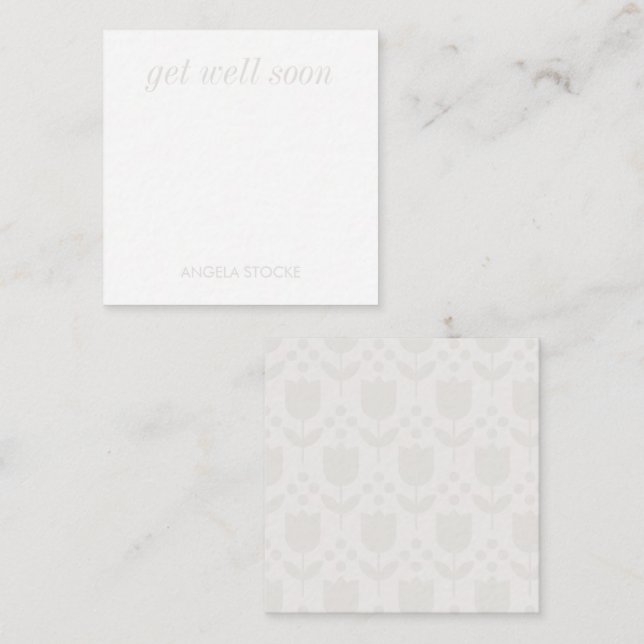 Personalised Retro Flower Card (Front/Back)