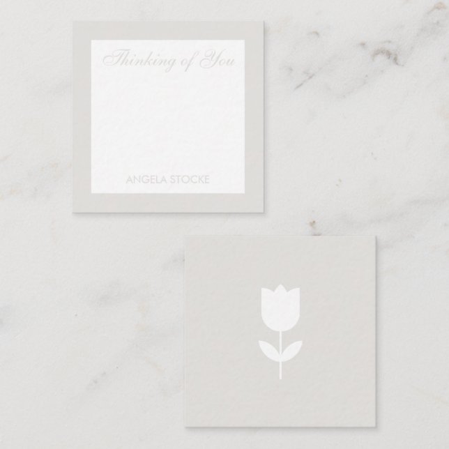 Personalised Retro Flower Card (Front/Back)