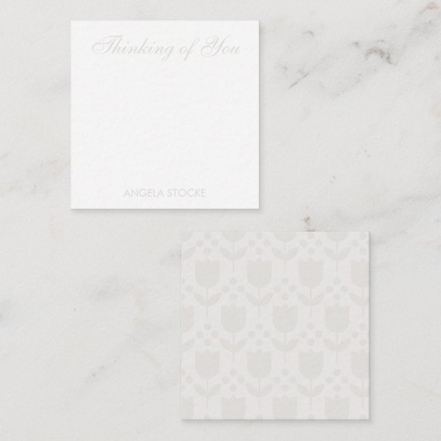 Personalised Retro Flower Card (Front/Back)