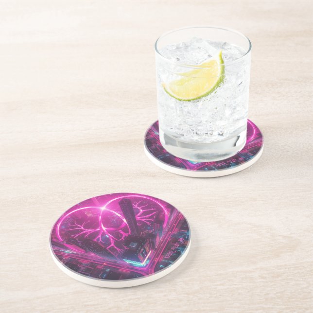 Personalised Retro Gaming Mouse Mat Coaster (Side)