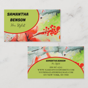 Personalised Retro Groovy 70s Psychedelic Business Card