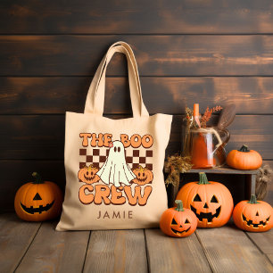 Personalised Retro Groovy Halloween Tote Bag