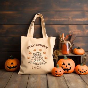 Personalised Retro Groovy Halloween Tote Bag