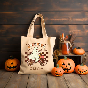 Personalised Retro Groovy Halloween Tote Bag