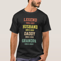 Personalised Retro Legend Husband Daddy Grandpa