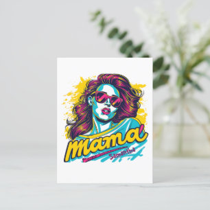Personalised Retro Mama Pop Art (12) Postcard