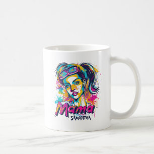 Personalised Retro Mama Pop Art (18) Coffee Mug