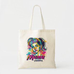 Personalised Retro  Mama Pop Art (18) Tote Bag