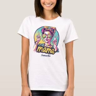 Personalised Retro  Mama Pop Art (19) T-Shirt