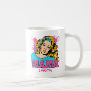 Personalised Retro  Mama Pop Art (20) Coffee Mug