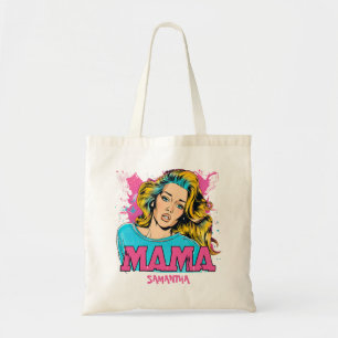 Personalised Retro Mama Pop Art (20) Tote Bag