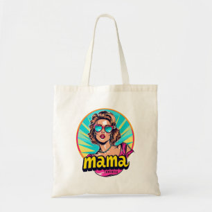 Personalised Retro Mama Pop Art 3 Tote Bag