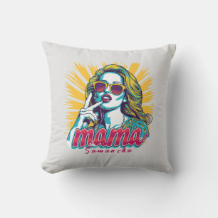 Personalised Retro Mama Pop Art (5) Cushion