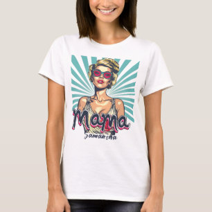 Personalised Retro Mama Pop Art (7) T-Shirt