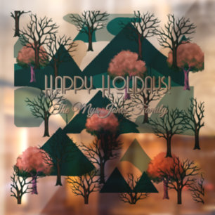 Personalised Retro Minimalist Trees and Shapes