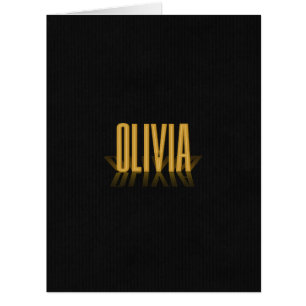 Personalised Retro Movie Poster Olivia Gold