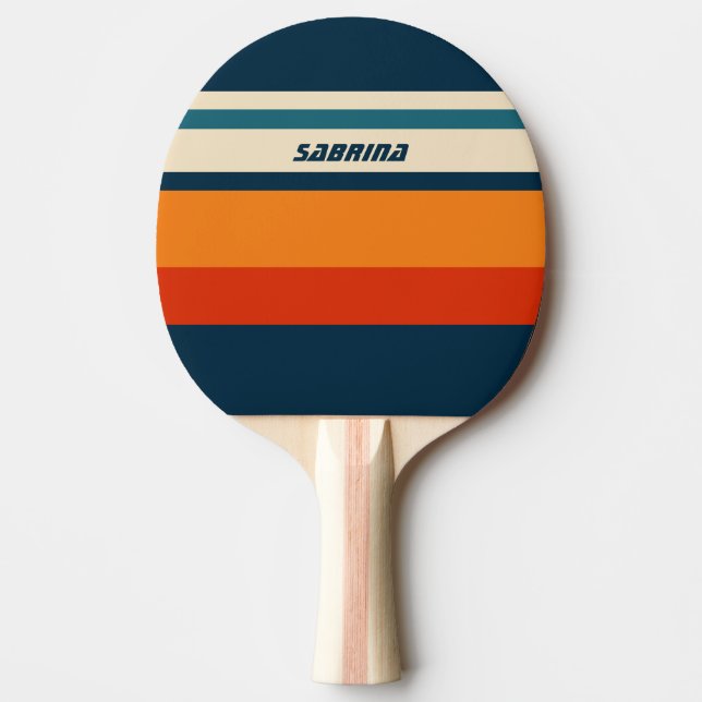 Personalised Retro  Ping Pong Paddle (Front)