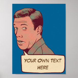 Personalised retro poster