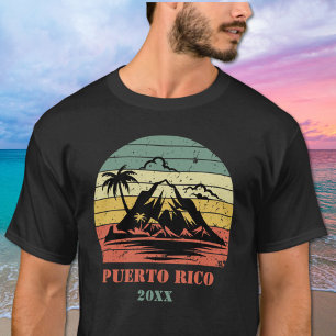 Personalised Retro Puerto Rico T-Shirt