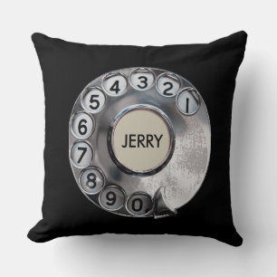 Personalised Retro Rotary Dial Phone  Cushion