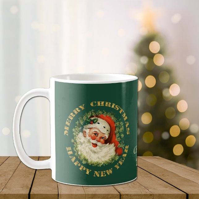 Personalised Retro Santa Coffee Mug (Creator Uploaded)