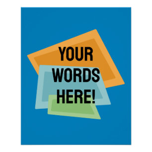 Personalised Retro Shapes Poster