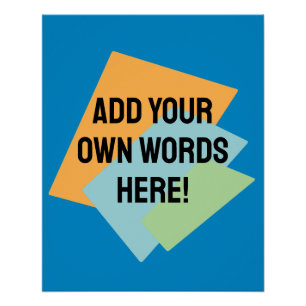 Personalised Retro Shapes Poster