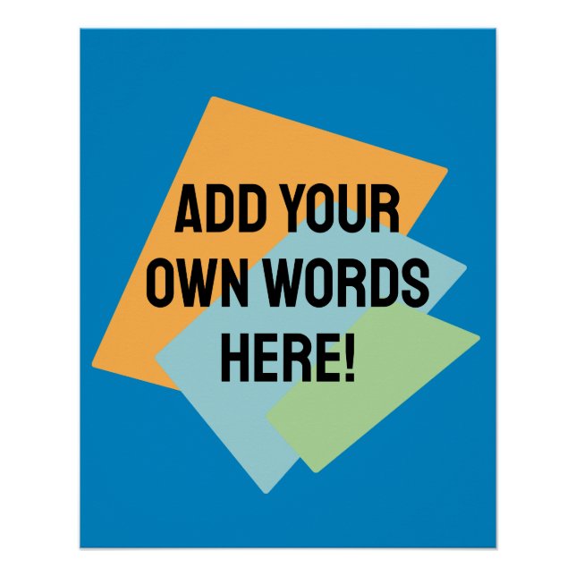 Personalised Retro Shapes Poster (Front)