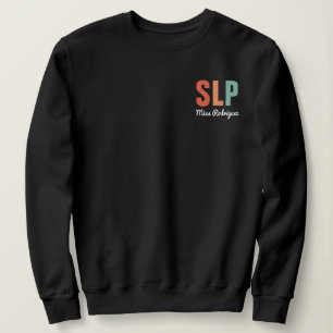 Personalised Retro SLP Speech Pathologist Sweatshirt