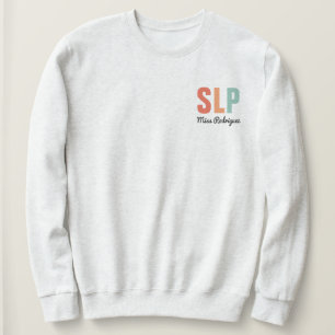 Personalised Retro SLP Speech Pathologist  Sweatshirt