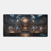 Personalised Retro Steampunk Factory Desk Mat