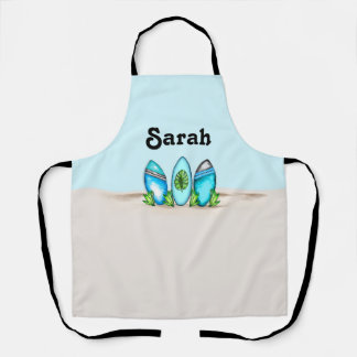 Personalised Retro Surfboards Apron