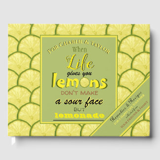 Personalised retro typography wedding gift advice guest book