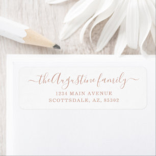 Personalised Return Address Labels