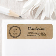 Personalised Return Address Labels for Newlyweds