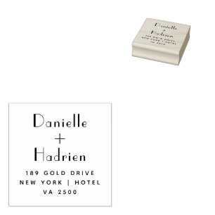 Personalised Return Address Rubber Stamp 