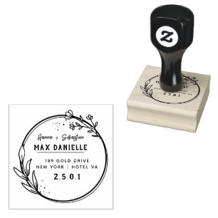 Personalised Return Address Rubber Stamp 