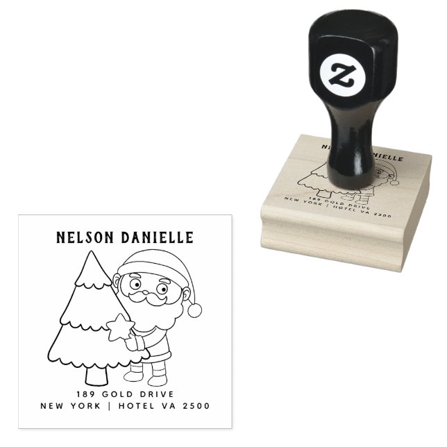 Personalised Return Address Rubber Stamp  (Stamped)
