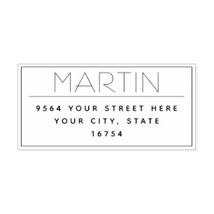 Personalised Return Address Self Ink Stamp