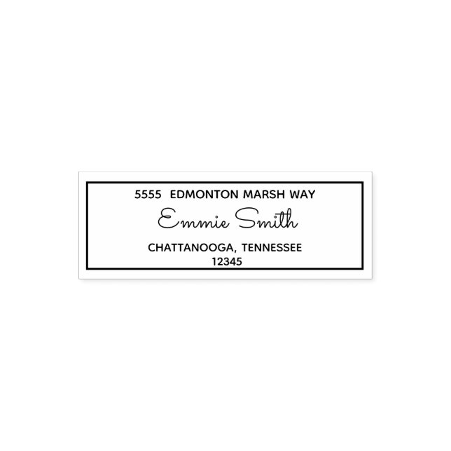 Personalised Return Address Self-inking Stamp (Design)