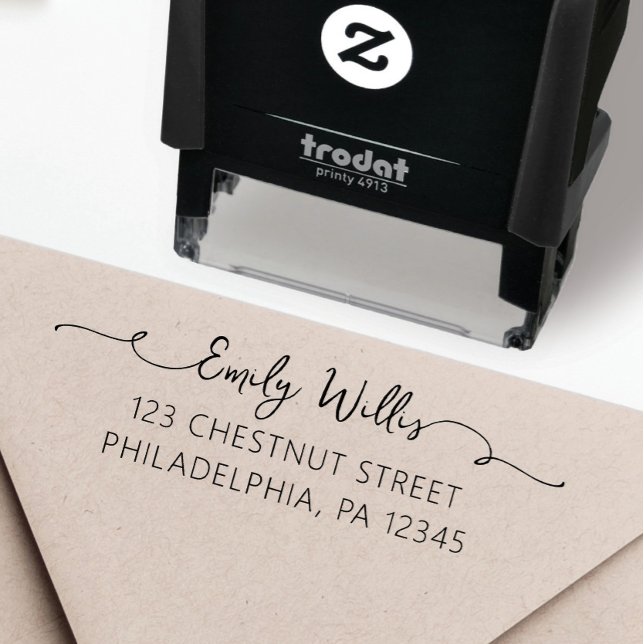 Personalised Return Address Self-Inking Stamp (Custom Return Address Stamp, Self-Inking Return Address Stamp, Personalized Stamp)