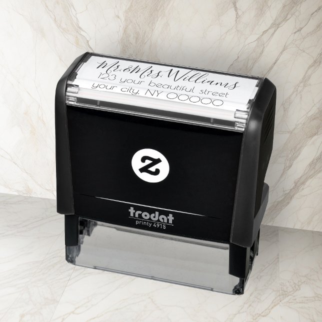 Personalised return address self-inking stamp (Creator Uploaded)