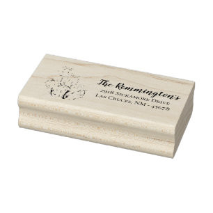 Personalised Return Address Stamp Boho Llama Bohem