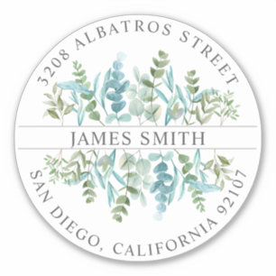 Personalised ReturnAddress I Eucalyptus