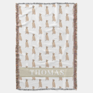 Personalised Rhodesian Ridgeback  Throw Blanket